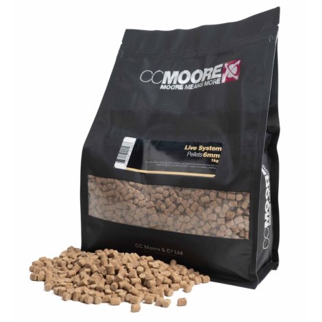 CC MOORE - Pelety Live System Pellets 6 mm 1 kg