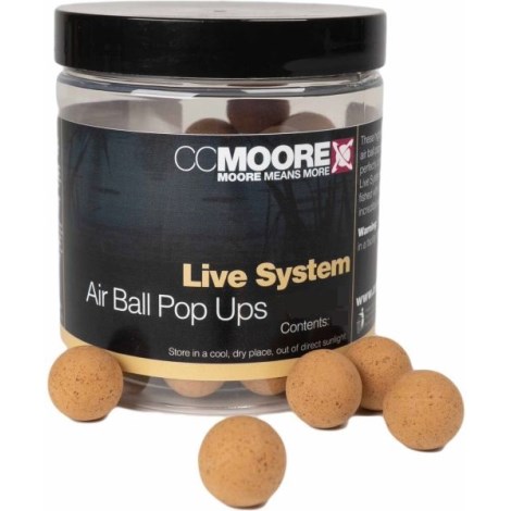 CC MOORE - Plovoucí boilie Air Ball Pop Ups Live System 18 mm 35 ks