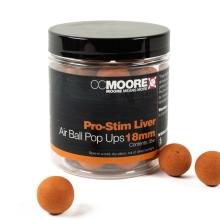 CC MOORE - Plovoucí boilie Air Ball Pop Ups Pro-Stim Liver 18 mm 35 ks