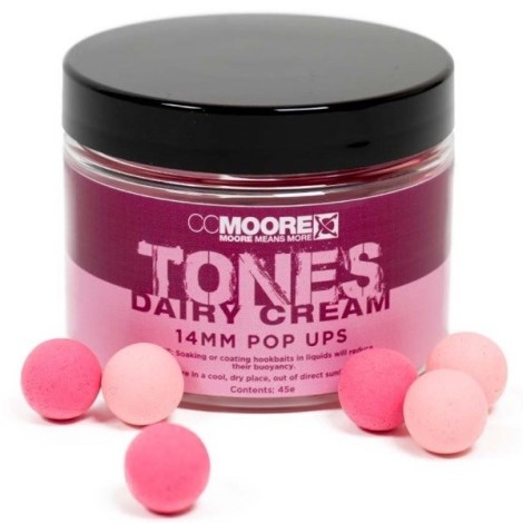 CC MOORE - Plovoucí boilie Dairy Cream Tones Pop Ups 14 mm 45 ks