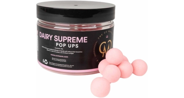 CC MOORE - Plovoucí boilie Dairy Supreme Pop Ups Elite Range Vanilka 18 mm 25 ks
