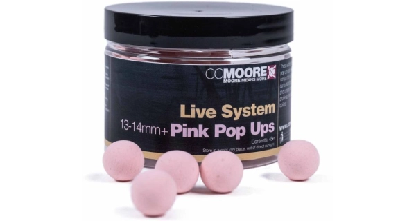 CC MOORE - Plovoucí boilie Live System Pink 13-14 mm 45 ks