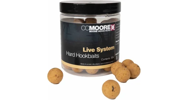 CC MOORE - Tvrzené boilie Hard Hookbaits Live System 18 mm 35 ks