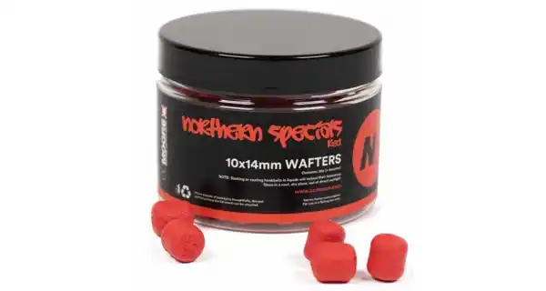 CC MOORE - Vyvážené boilie NS1 Dumbell Wafters Red 10x14 mm 65 ks