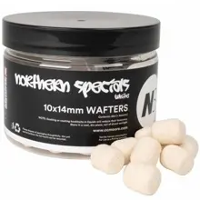 CC MOORE - Vyvážené boilie NS1 Dumbell Wafters White 10x14 mm 65 ks