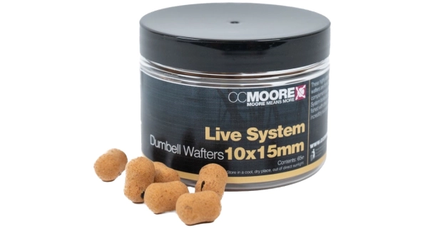 CC MOORE - Vyvážené Live System XXX Dumbell Wafters 10x15 mm 65 ks