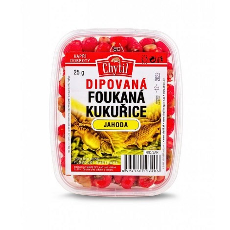 CHYTIL - Dipovaná foukaná kukuřice 25 g Jahoda