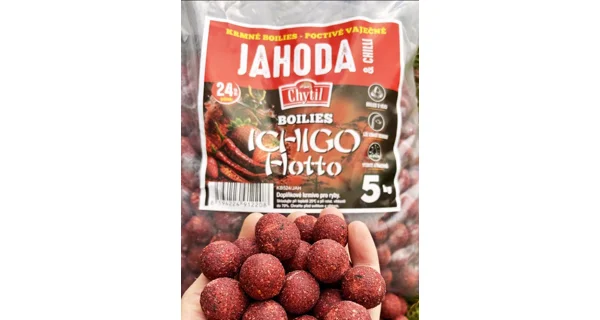 CHYTIL - Krmné boilies 24 mm 5 kg Jahoda & Chilli
