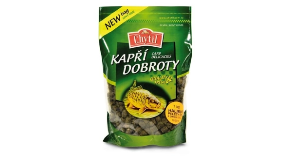 CHYTIL - Pelety s dírou 20 mm 1 kg Halibut