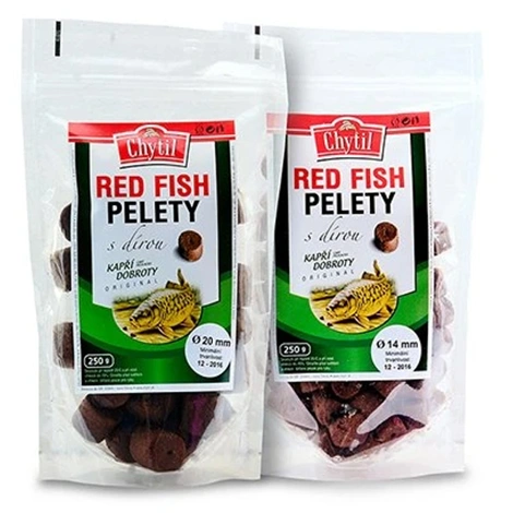 CHYTIL - Pelety s dírou Red Fish 14 mm 250 g
