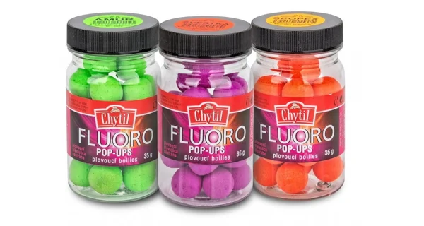 CHYTIL - Plovoucí boilie Fluoro Pop Up 35 g 15 mm Chiméra Red Oliheň Pepř