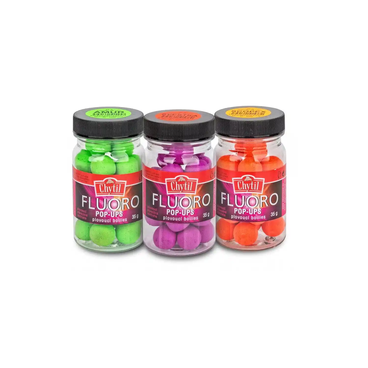 CHYTIL - Plovoucí boilie Fluoro Pop Up 35 g 15 mm Seabomb