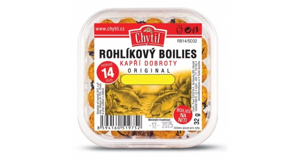 CHYTIL - Rohlíkový boilies 14 mm 32 g Robin Red