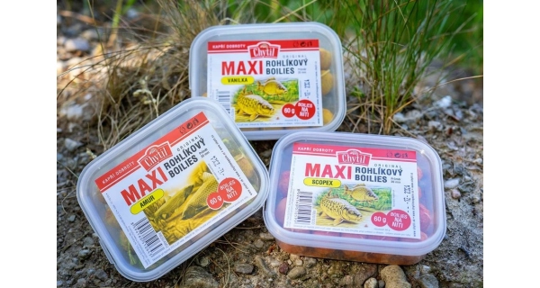CHYTIL - Rohlíkový boilies Maxi 20 mm 60 g Jahoda