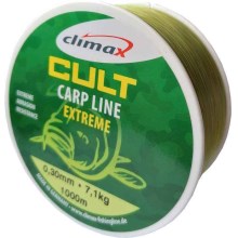 CLIMAX - CULT Carp Line Extreme mattolive 1000m Průměr: 0,30mm nosnost: 7,1kg