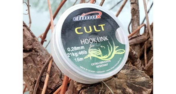 CLIMAX - Návazcová šňůra CULT Hook Link 15 m 66 lb 30 kg 0,35 mm