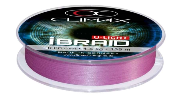 CLIMAX - Pletená šňůra iBraid U-Light Fluo 135 m 0,04 mm 3 kg fialová