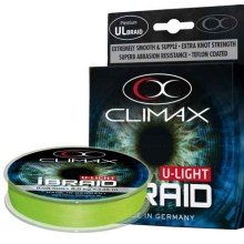 CLIMAX - Pletená šňůra ibraid U-Light neon - zelená 135 m Průměr: 0,04 mm / 3 kg