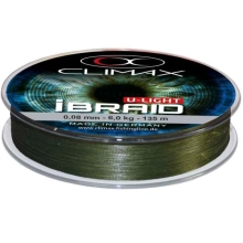 CLIMAX - Pletená Šňůra iBraid U-Light Olive 0,06 mm 4,5 kg 135 m