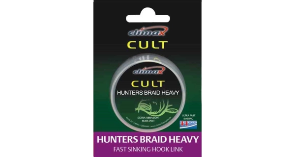 CLIMAX - Potápivá šňůra Hunters Braid Heavy Weed 9,1 kg 20 m