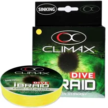CLIMAX - Potápivá šňůra iBraid DIVE 0,15 mm 7,5 kg 135 m Žlutá