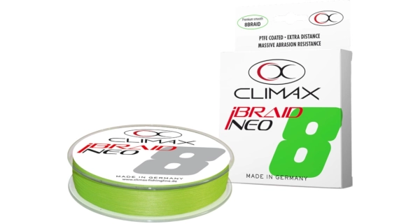 CLIMAX - Přívlačová šňůra iBraid Neo Fluo Chartreuse 0,08 mm 6 kg 135 m