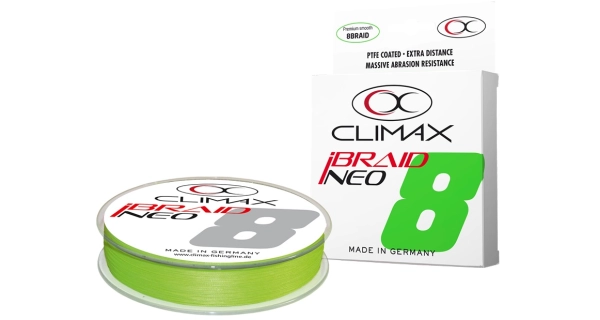 CLIMAX - Přívlačová šňůra iBraid Neo Fluo Chartreuse 0,20 mm 17,9 kg 135m