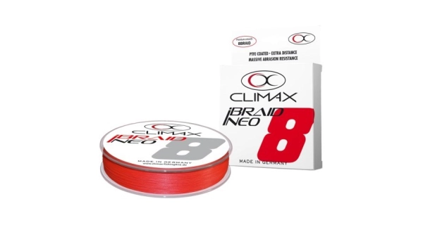 CLIMAX - Přívlačová šňůra iBraid Neo Fluo Red 0,10 mm 6,7 kg 135 m