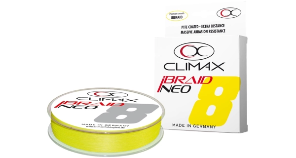 CLIMAX - Přívlačová šňůra iBraid Neo Fluo Yellow 0,18 mm 15,7 kg 135 m