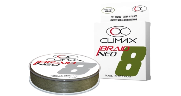 CLIMAX - Přívlačová šňůra iBraid Neo Olive 0,10 mm 5,7 kg 135 m