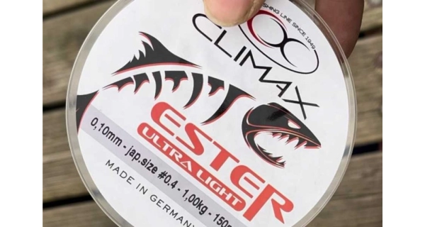 CLIMAX - Přívlačový silon Ester Japan Ultra Light Transparent 0,10 mm 1 kg 150 m