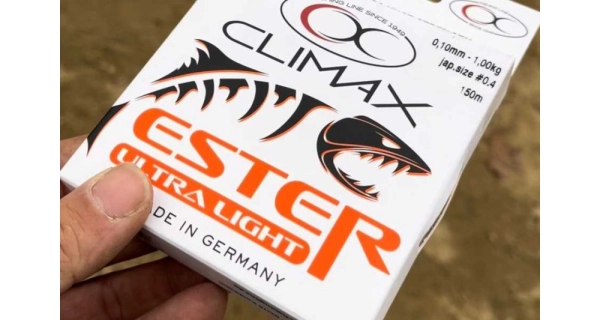 CLIMAX - Přívlačový silon Ester Japan Ultra Light Transparent 0,10 mm 1 kg 150 m
