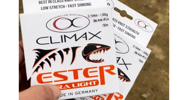 CLIMAX - Přívlačový silon Ester Japan Ultra Light Transparent 0,10 mm 1 kg 150 m