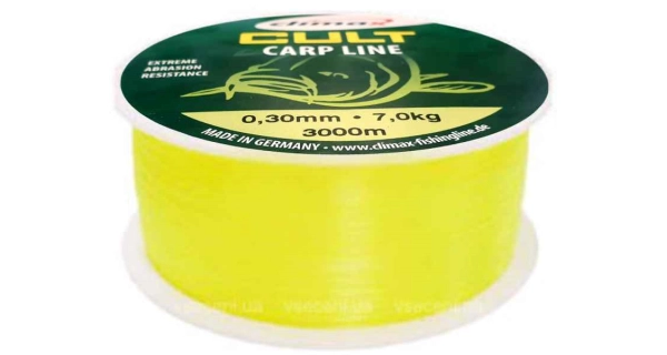CLIMAX - Silon Cult Carp Line Fluo Žlutá 0,28 mm 6,8 kg 600 m