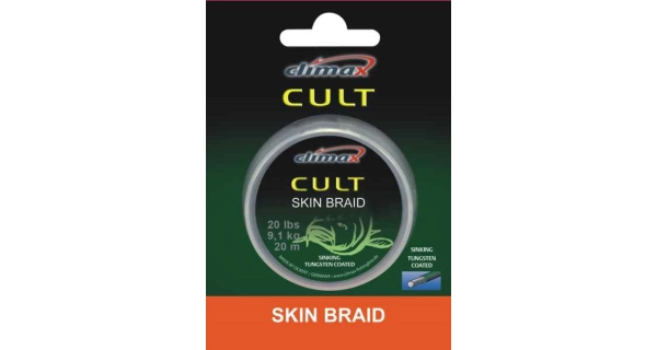 CLIMAX -  Šňůra Cult Skin Braid Camou Brown 20 lbs 15 m