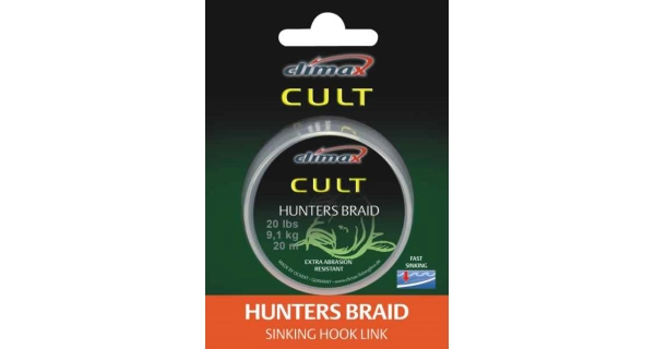 CLIMAX - Šňůra Hunters Braid Weed 0,25 mm 12 kg 25 lbs 20 m
