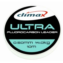 CLIMAX - Ultra Fluorocarbon Leader 10 m 0,50 mm 14 kg + 20 ks krimpovacích trubiček
