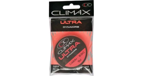 CLIMAX - Vázací lanko Dynawire s trubičkami 0,35 mm 14,5 kg 5 m 20 ks