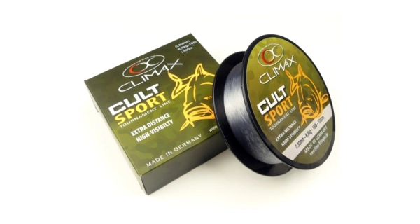CLIMAX - Vlasec Cult Carp Sport Mono Šedý 0,30 mm 8,3 kg 1000 m