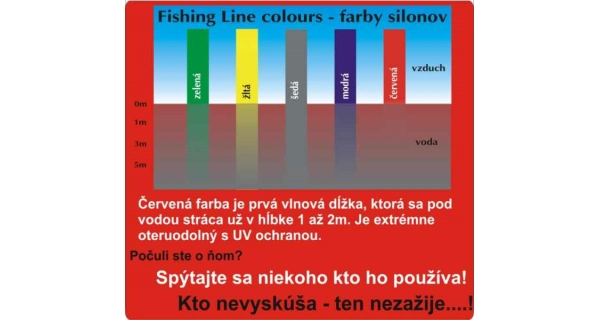 CLIMAX - Vlasec CULT Carpline červený 300 m 0,22 mm 10 lb