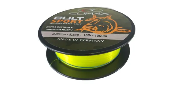 CLIMAX - Vlasec Cult Sport Mono 0,30 mm 8,3 kg 1000 m Fluo žlutá
