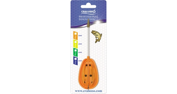 CRALUSSO - Košík + plnící forma Rocket Method oranžový 60 g