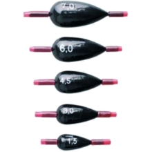 CRALUSSO - Olovo ve tvaru slzy Drop Lead 6 g 5 ks