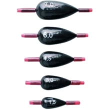 CRALUSSO - Olovo ve tvaru slzy Drop Lead 6 g 5 ks