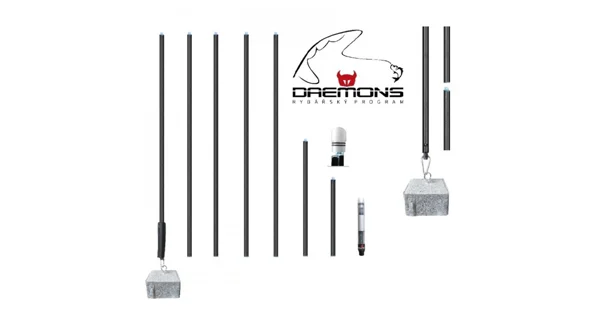 DAEMONS - Sklopná tyčová bójka 05 s R LED Diodou