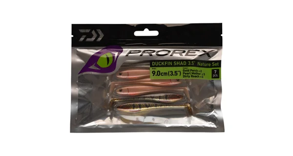 DAIWA - Gumová nástraha Prorex DuckFin Nature Mix 9 ks 6 cm