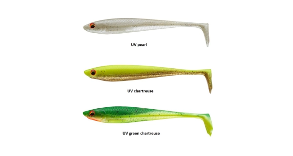 DAIWA - Gumová nástraha Prorex DuckFin UV Mix 9 cm 7 ks