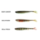 DAIWA - Gumová nástraha Prorex Real Slim Shady Live Color Set Mix Color 16 cm 78 g 3 ks