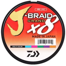 DAIWA - Pletená šňůra J-Braid Grand X8 Multi Color 0,13 mm 150 m
