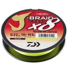 DAIWA - Pletená šňůra J-Braid Grand X8E Chartreuse 0,06 mm 5 kg 135 m
